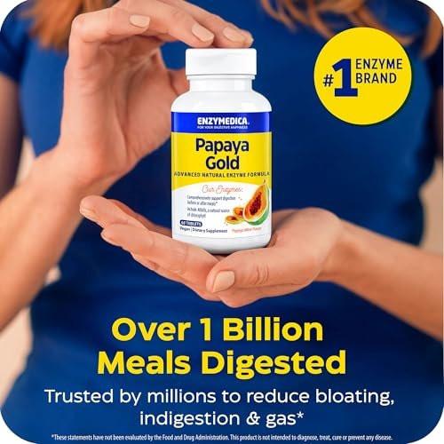 Enzymedica Papaya Gold Digestive Enzymes, 60 Count - görsel 2