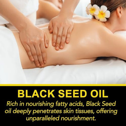 Uocasi Black Seed Oil, Cold Pressed, 100% Pure & Natural, Hair Growth & Skin Care, 2.02 Fl Oz