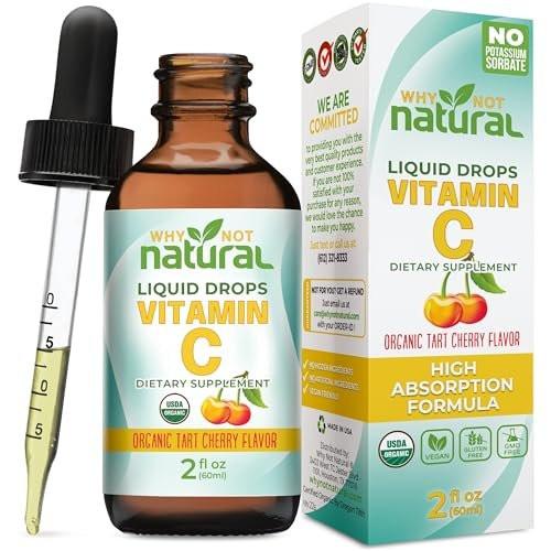 Why Not Natural Organic Liquid Vitamin C Drops Supplement - 2 Fl Oz (Pack of 1) - görsel 2