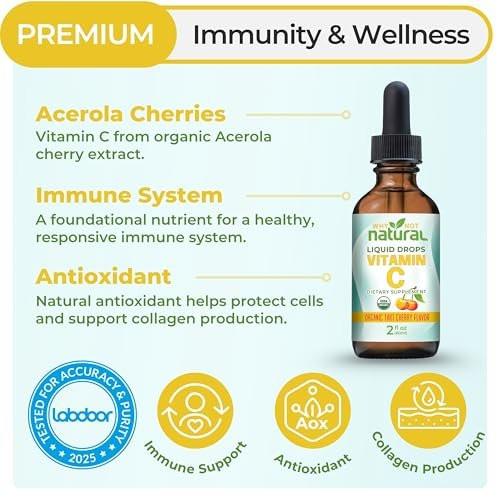 Why Not Natural Organic Liquid Vitamin C Drops Supplement - 2 Fl Oz (Pack of 1) - görsel 4