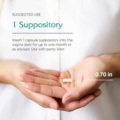 Vitanica V-Probiotics – 30 Suppository Capsules for Vaginal Health