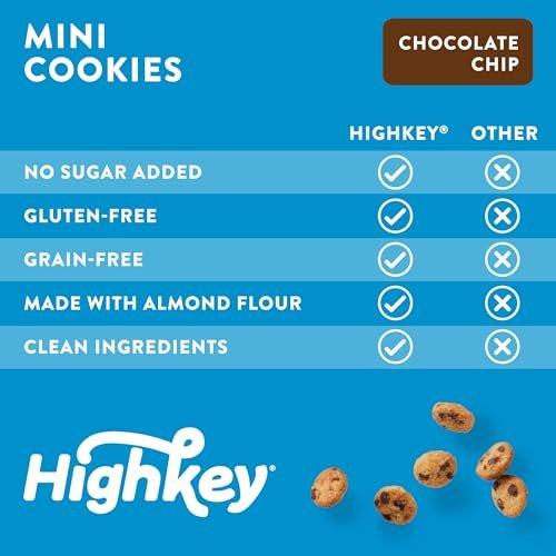 HighKey Gluten Free Vanilla Wafer Cookies - 3 Pack Low Carb Keto Snack Sugar Free Dessert Diabetic Snacks Healthy Diet Friendly Food Sweet for Adults Almond Flour Cookie Zero Sugar Added Protein Treat - görsel 10