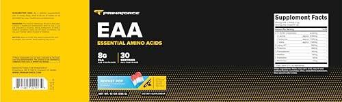 Primaforce EAA Powder (30 Servings, Rocket Pop Flavor) - Essential Amino Acids for Pre/Intra Workout and Recovery - Non-GMO and Gluten Free - görsel 3