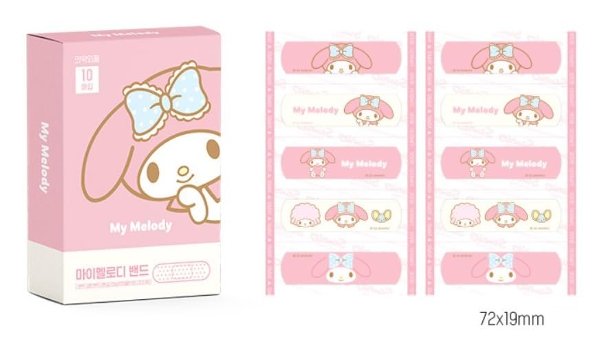 2Pack, Cute Kitty Friends Adhesive Bandages 10 Count, 16 Count Each Type, 26 Count Total, First Aid Bandages with Cute Designs, Design May Vary (Pink) - görsel 4