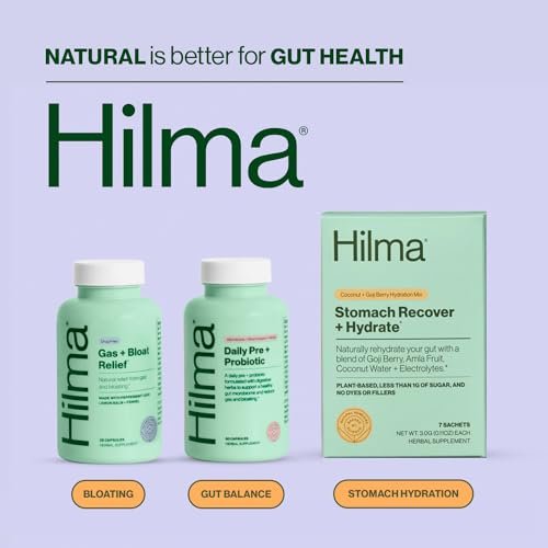 Hilma Pre and Probiotic with Herbs - Support – Triple-Action Formula: Contains prebiotics to feed good bacteria, – Image 1