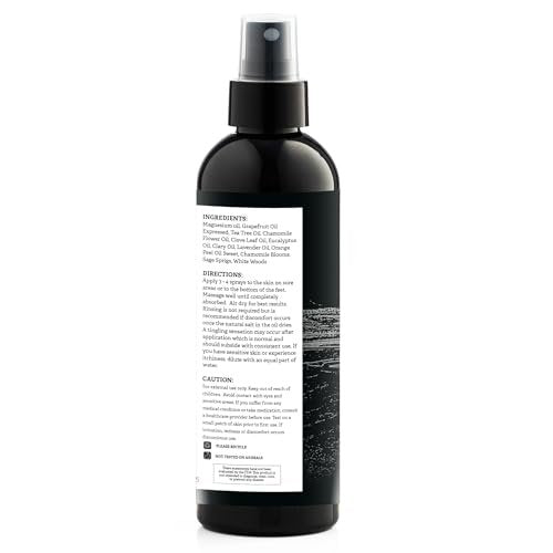 Aromasong Magnesium Oil Spray Lavender - Extra Strength (23mg in Each Spritz) 8 Oz - Natural and Pure Magnesium Oil for Feet - Made in The USA - for Leg Discomfort and Promotes a Calm Sleep - görsel 16