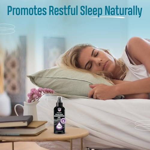 Aromasong Magnesium Oil Spray Lavender - Extra Strength (23mg in Each Spritz) 8 Oz - Natural and Pure Magnesium Oil for Feet - Made in The USA - for Leg Discomfort and Promotes a Calm Sleep - görsel 6