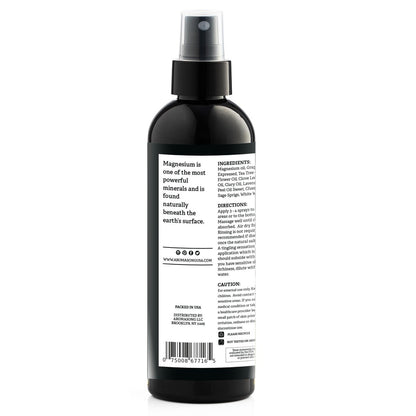 Aromasong Magnesium Oil Spray Lavender - Extra Strength (23mg in Each Spritz) 8 Oz - Natural and Pure Magnesium Oil for Feet - Made in The USA - for Leg Discomfort and Promotes a Calm Sleep