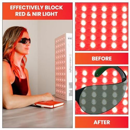 Red Light Therapy Glasses IR3 in Dark by Mito Red Light
