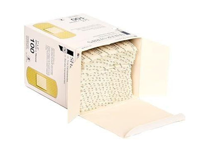 Henry Schein Adhesive Sheer Bandage Strips, 1" x 3", Sterile, Box of 100