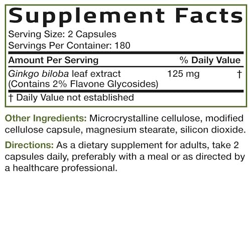 Bronson Ginkgo Biloba Extra Strength – Brain Function Support: Ginkgo biloba is widely recognized for its ability – Image 2
