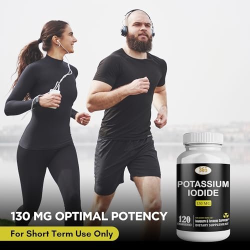 Potassium Iodide 130 mg - KI Tablets - Potassium 130 mg - USA Made Potassium Iodine Pills YODO Naciente, Yoduro de potasio - 120 Tablets - görsel 2
