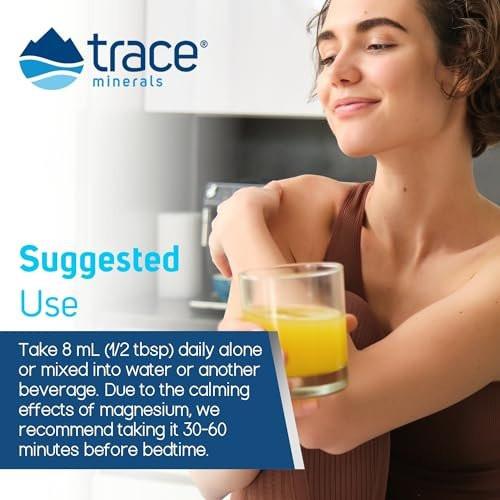 Trace Minerals Magnesium Glycinate - Liquid Magnesium Glycinate for Bone, Nerve & Digestive Health - Supports Sleep Quality, Clarity & Focus - Gentle - Lemon Lime Flavor - 8 fl oz (30 Servings) - görsel 10