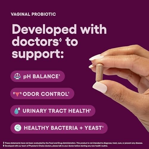 Physician's CHOICE Vaginal Probiotics for Women - pH Balance, Odor Control, Yeast Balance, Vaginal Flora & Feminine Health - 6B CFU with Organic Prebiotics and Cranberry Extract - 30 CT - görsel 12