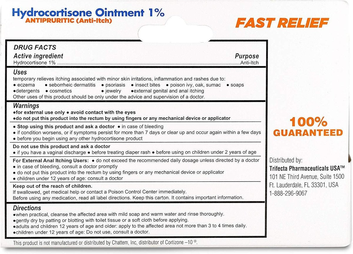 Globe (4 Pack) Hydrocortisone Maximum Strength Transparent Ointment 1%, 1 oz, Anti-Itch Topical Ointment for Redness, Swelling, Itching, Rash, Bug/Mosquito Bites, Eczema, Hemorrhoids & More - görsel 11