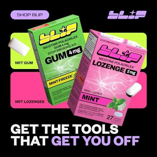 Blip NRT Nicotine Gum - 2mg Mint Freeze Flavor (20 Count) - Help Quit Smoking Aid, Reduce Cravings - Nicotine Replacement Therapy - görsel 13
