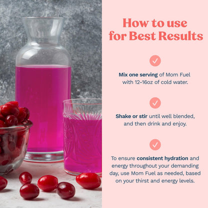 Mommy Knows Best Mom Fuel Electrolyte Drink – 16-Count Pack: A generous supply to keep you hydrated throughout – Image 6
