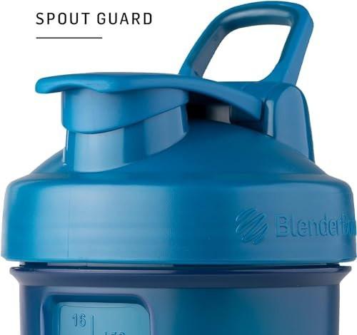 BlenderBottle Shaker Bottle with Pill Organizer and Storage for Protein Powder, Classic V2 ProStak System, 22-Ounce, Blue - görsel 6