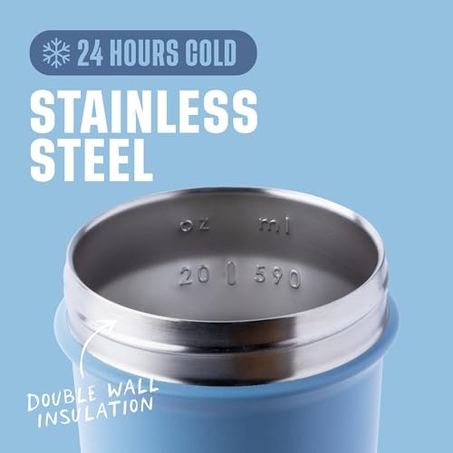 BlenderBottle Sport Sleek Insulated – Easy to Clean: The wide mouth allows for easy cleaning by hand or in the – Image 6
