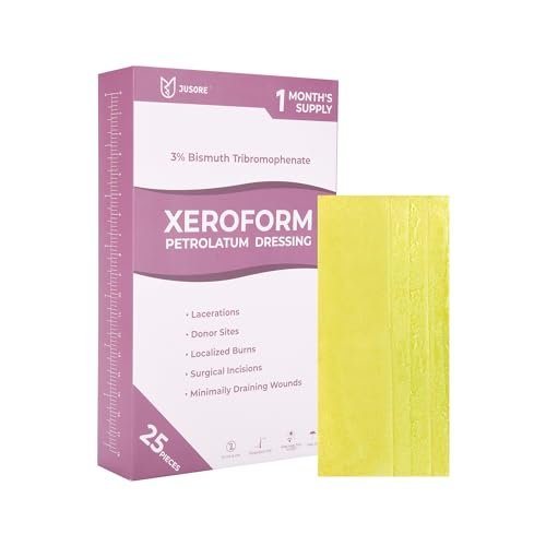 JUSORE Xeroform Petrolatum Dressing Gauze – Soft Mesh Design: The flexible and breathable mesh conforms to the – Image 2