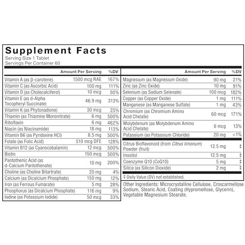 Force Factor Men’s Multivitamin 50 Plus, Multivitamin for Men with 26 Vitamins and Minerals, and Phytonutrients to Support Energy, Immunity, and Muscle Function, 60 Tablets - görsel 12