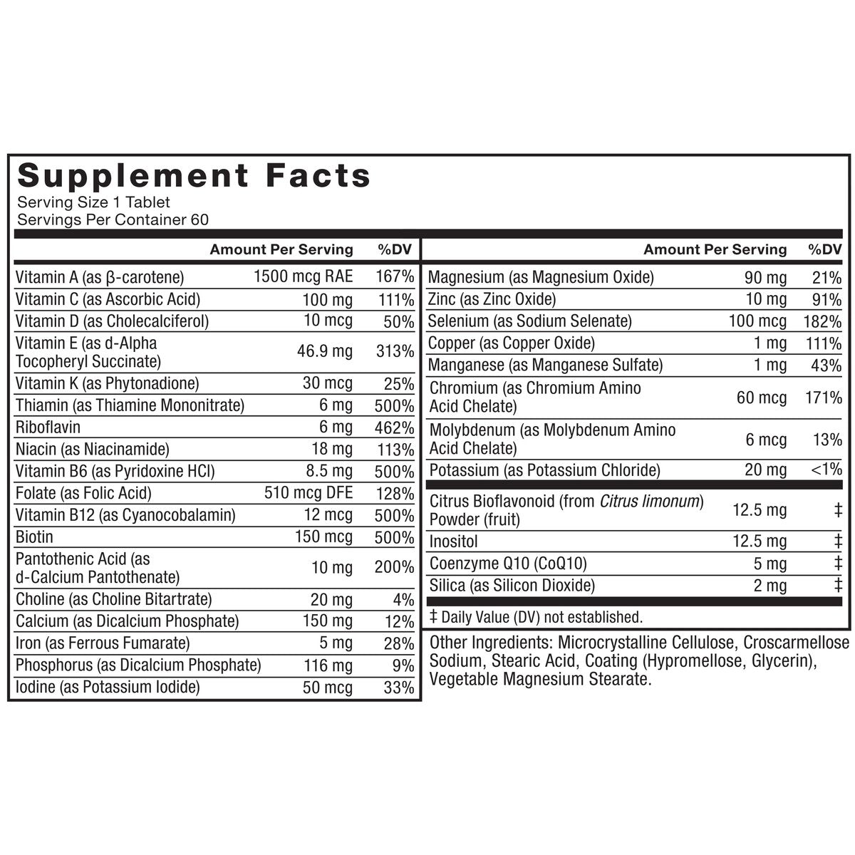 Force Factor Men’s Multivitamin 50 Plus, Multivitamin for Men with 26 Vitamins and Minerals, and Phytonutrients to Support Energy, Immunity, and Muscle Function, 60 Tablets - görsel 11
