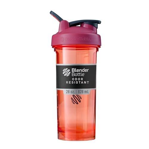 BlenderBottle Shaker Bottle Pro Series Perfect for Protein Shakes and Pre Workout, 28-Ounce, Full-Color Coral - görsel 2