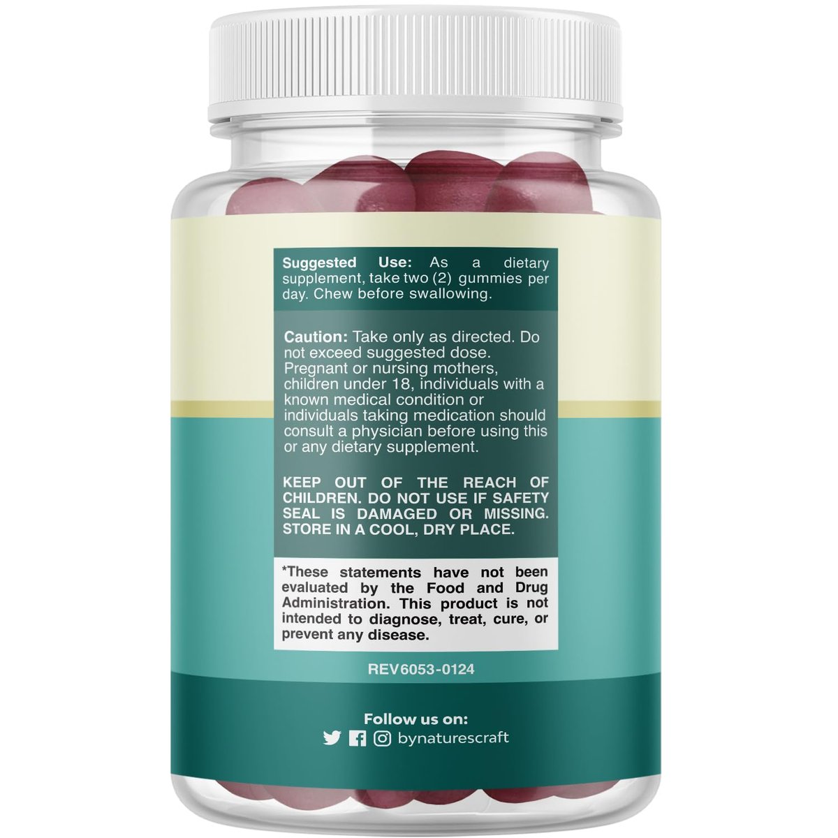 Sugar-Free Extra Strength Calm Magnesium Gummies for Adults - Relaxing Magnesium Citrate Gummies with Elemental Mag - Sleep Aid Soft Chews Raspberry Flavored - Body & Mind Relaxation - 60 Count - görsel 3