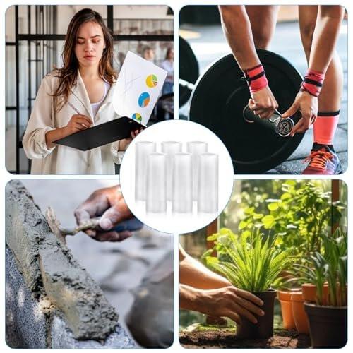 salbsever 20 Pcs Finger Sleeves Protectors Silicone Finger Sleeve Gel Finger Sleeve Protectors Finger Covers Cushions and Protects Rubber Finger Shields Provide Relief for Cracked Finger - görsel 1
