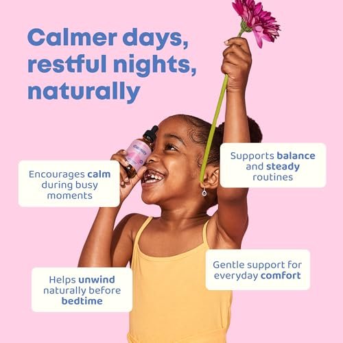JoySpring Calmify Magnesium Citrate Liquid for Kids - Sugar-Free, Gluten-Free Calming Supplement with Chamomile - Natural Support for Kids & Teens (1 fl oz) 30 Servings - görsel 4