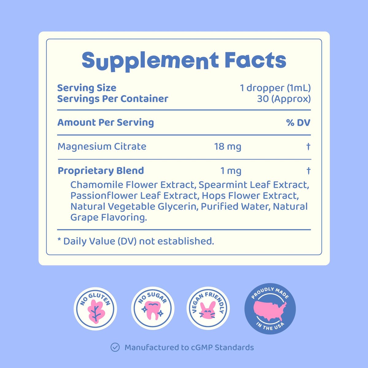 JoySpring Calmify Magnesium Citrate Liquid for Kids - Sugar-Free, Gluten-Free Calming Supplement with Chamomile - Natural Support for Kids & Teens (1 fl oz) 30 Servings - görsel 13