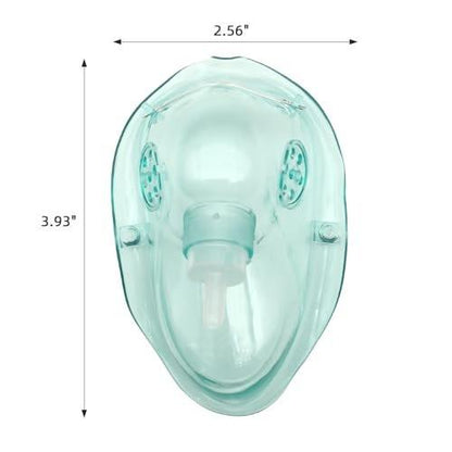 DWCHECK 3 Pack Pediatric Oxygen Mask for Face with 7 Ft Tube, Kid Oxygen Mask with Adjustable Elastic Strap - Pediatric Elongated Size