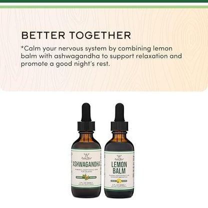 Ashwagandha Organic Drops for Stress Relief (1,200mg, 60 Servings) Ashwagandha Tincture for Adrenal Support and Cortisol Manager (Vegan Safe, Gluten Free, Non-GMO) by Double Wood