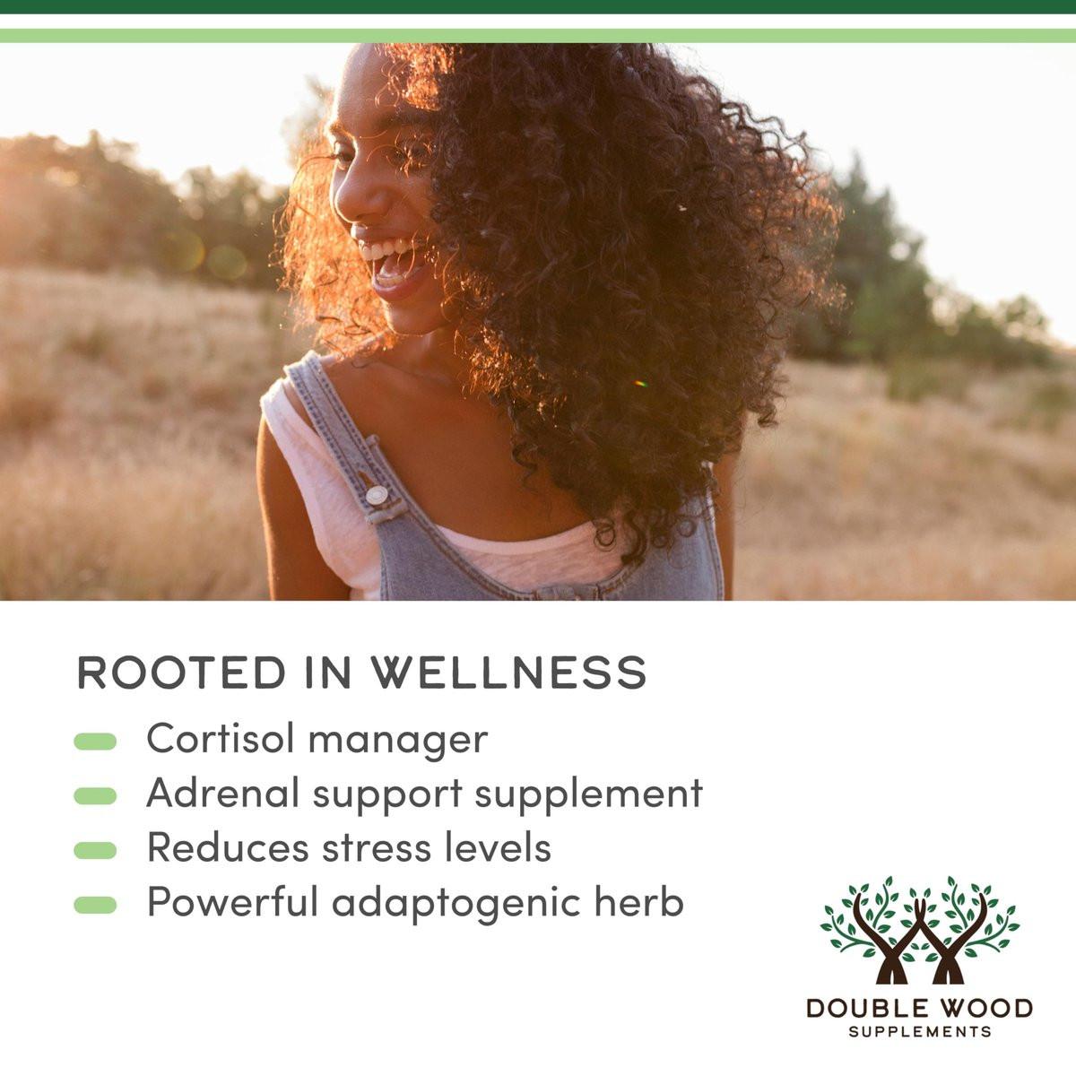 Ashwagandha Organic Drops for Stress Relief (1,200mg, 60 Servings) Ashwagandha Tincture for Adrenal Support and Cortisol Manager (Vegan Safe, Gluten Free, Non-GMO) by Double Wood - görsel 9
