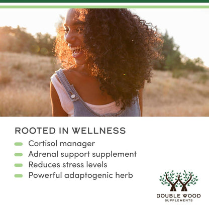 Ashwagandha Organic Drops for Stress Relief (1,200mg, 60 Servings) Ashwagandha Tincture for Adrenal Support and Cortisol Manager (Vegan Safe, Gluten Free, Non-GMO) by Double Wood
