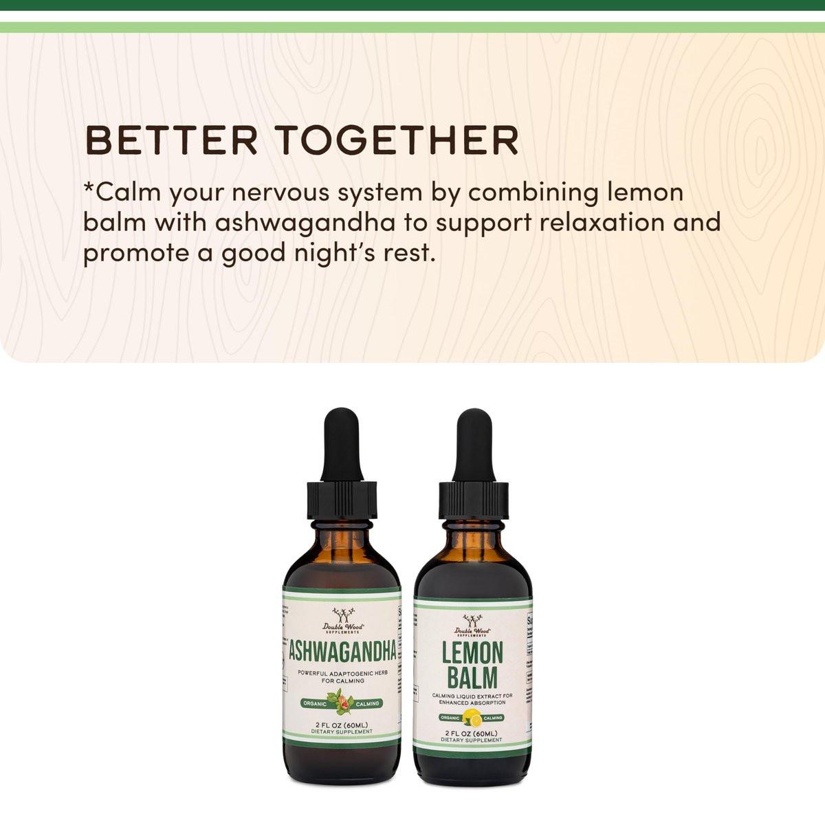 Ashwagandha Organic Drops for Stress Relief (1,200mg, 60 Servings) Ashwagandha Tincture for Adrenal Support and Cortisol Manager (Vegan Safe, Gluten Free, Non-GMO) by Double Wood - görsel 11
