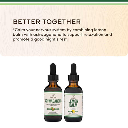 Ashwagandha Organic Drops for Stress Relief (1,200mg, 60 Servings) Ashwagandha Tincture for Adrenal Support and Cortisol Manager (Vegan Safe, Gluten Free, Non-GMO) by Double Wood
