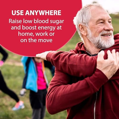TRUEplus Glucose Shot, Pomegranate, 15g Fast-Acting Carbohydrates, Fat Free, Gluten Free, Boost Energy, 6 Pack
