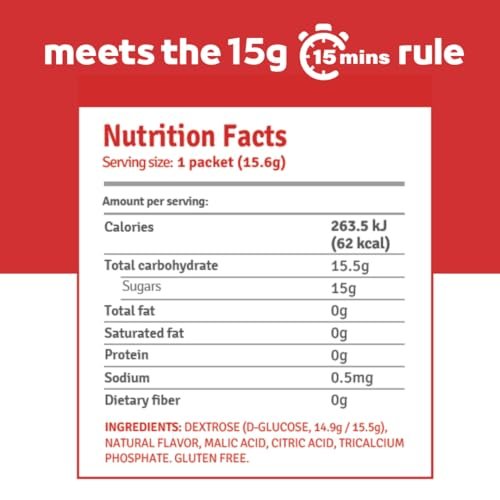 Fast Acting Glucose Powder Packets, Strawberry – Instant Dissolve, No Water Needed | 15g Pure Dextrose | Waterproof SlimPaks | Made in USA | Gluten-Free (Pack of 12) - görsel 8