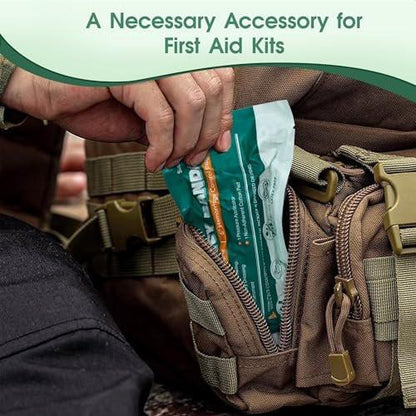 SuccorWare 6 Inch 3 Packs Israeli Bandage - Emergency Bandage with Vacuum Sterile Package - for Wound Dressing, First Aid Kit, Medical Trauma Kit Refill