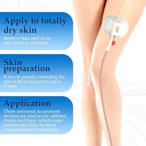 Foley Catheter Stabilization Device, Catheter Urinary Leg Bag Legband Holder (Pack of 10) - görsel 7