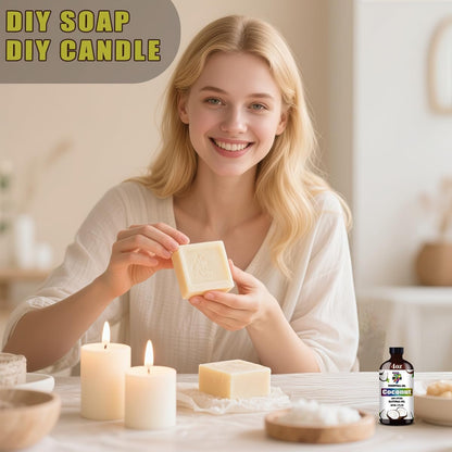 Coconut Essential Oil – Creamy Coconut Oil for Diffuser, DIY Candles, Soap, Humidifier, Home, Gift – 4 fl oz (120 ml) – GV77ZF