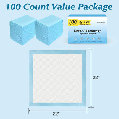 100 Count 22” x 22” Super Absorbency – Count: 100 pads per pack – Image 10