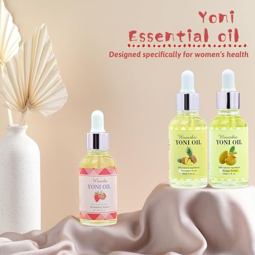 Wovarkie 3 Packs Yoni Oil for Women, 100% Natural Feminine Oil Intimate Deodorant for Women, Eliminates Odor and Ph Balanced, Feminine Serum Made with Pure Natural Essential Oils (1 fl oz/30 ml) - görsel 1
