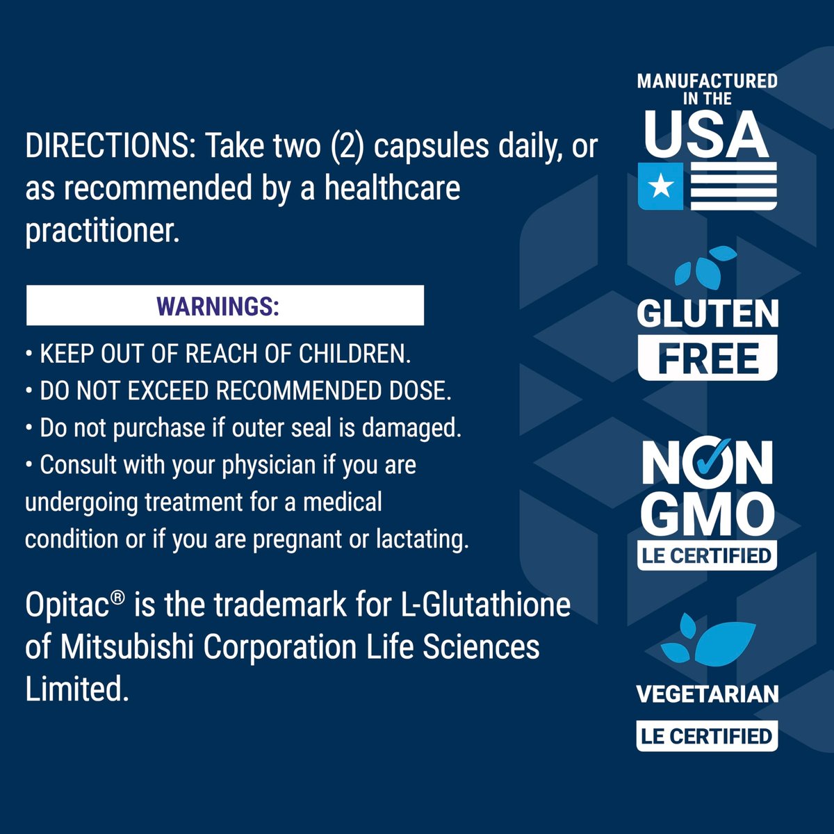 Life Extension Glutathione 500 mg – Glutathione Capsules, Antioxidant Supplement, Oxidative Stress, Active Reduced Form – Gluten-Free, Non-GMO, Vegetarian – 60 Capsules - görsel 3