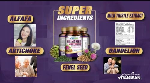 VITAMISAN Milk Thistle with Dandelion, – Licorice Root: Provides soothing support for the digestive tract and – Image 4