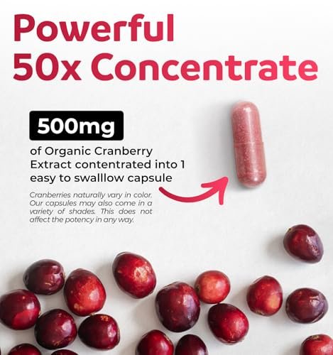 Organic Cranberry Pills - Vegan Supplement – Vegan & Organic: Our capsules are plant-based and made from organic – Image 4