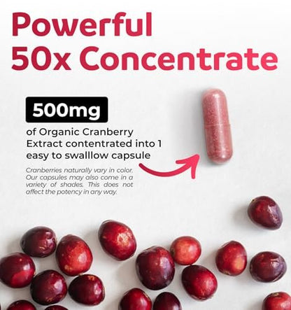 Organic Cranberry Pills - Vegan Supplement – Vegan & Organic: Our capsules are plant-based and made from organic – Image 4