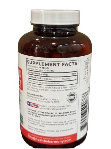 Super Potent Hawthorn Berry Capsules - – Servings Per Container: 180 – Image 9