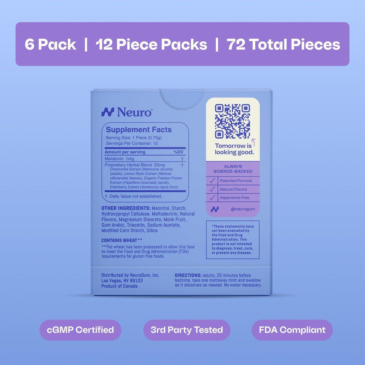 Neuro Sleep & Recharge Meltaway Mints - – Meltaway Format: The mints dissolve quickly on your tongue, no water – Image 15
